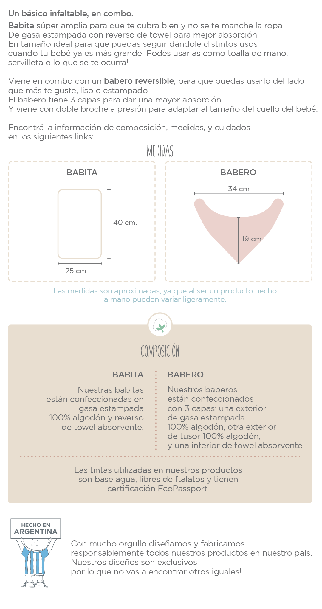 Descripcion babero + babita